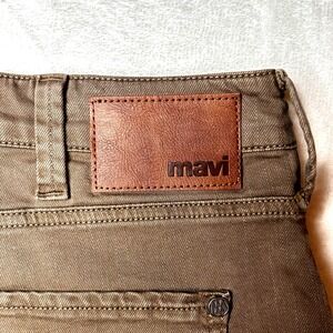 Mavi Mens Taupe Brown‎ Denim Chino Jean Shorts Size 40 X 11 Joe Casual Stretch